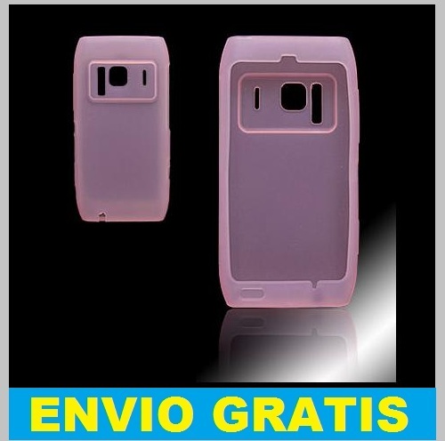 FUNDA SILICONA PARA NOKIA N8 ROSA